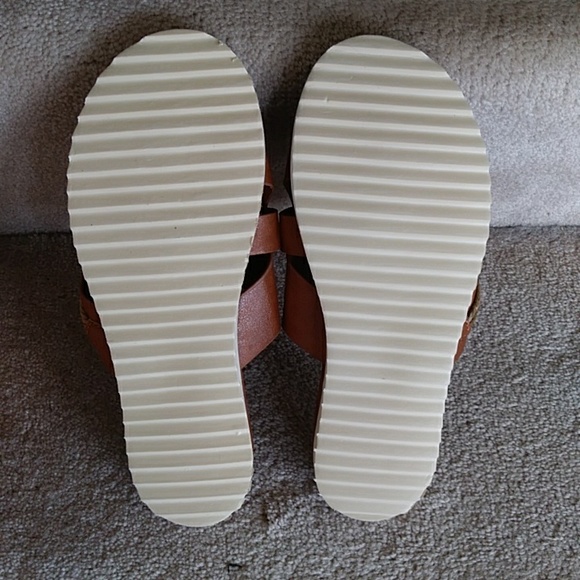 Flat Slipper Wedge Strap Rope Sandal M Brown - Picture 11 of 14